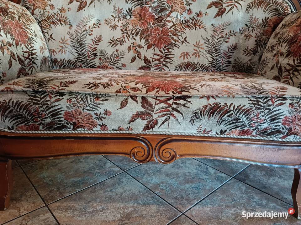 Kanapasofa piękna w stylu Biedermaier 105cm