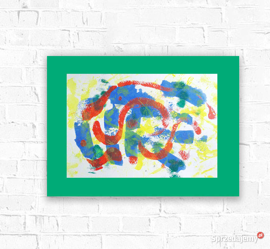 kolorowa abstrakcja A3 minimalizm obrazek Gdańsk