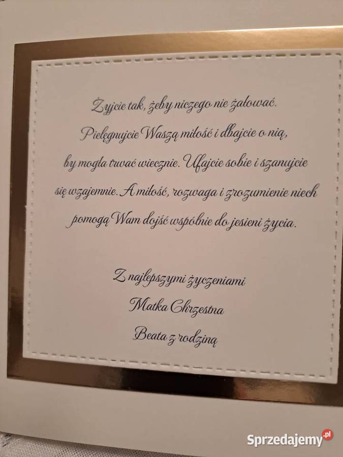 Kartka w kopercie z okazji ślubu