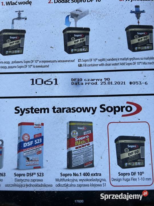 Fuga cementowa drobnoziarnista Fugi Rytlów