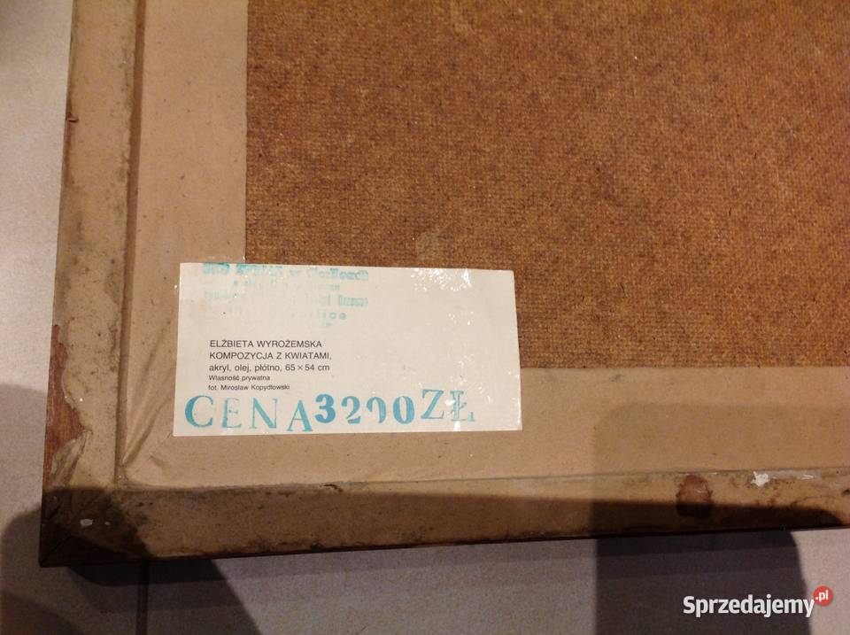 Obraz Elżbiety Wyrożemskiej Kompozycja z Nowa Sól sprzedam