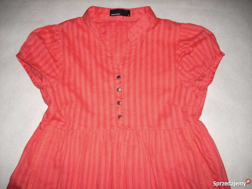 VERO MODA sukienka tunika bawełna stójka XS S Vero Moda Nowy Sącz