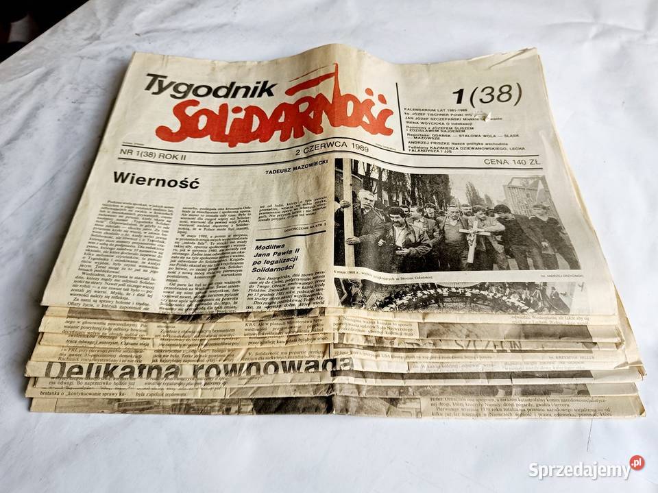 Tygodnik Solidarność 9 egzemplarzy z rocznika Gdynia sprzedam