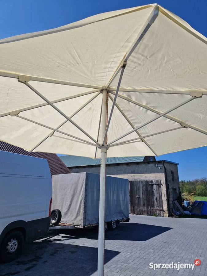 PARASOL OGRODOWY Okrągły 35x 35m SOLIDNY wielkopolskie Głogowa