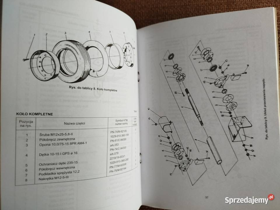 Instrukcja obsługi i katalog części rozrzutnik Lublin sprzedam
