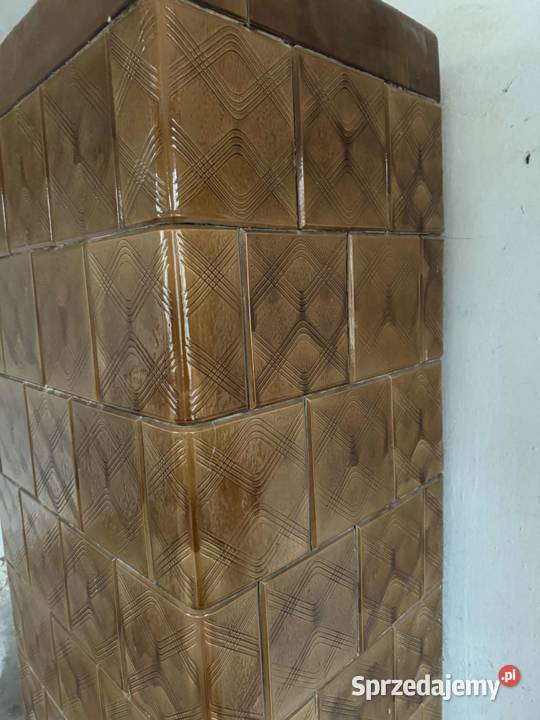 Stary zdobiony piec kaflowy Piaseczno