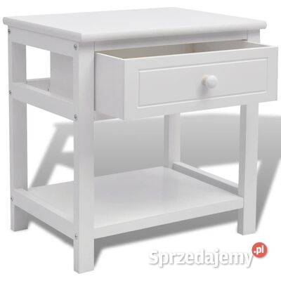 vidaXL Szafki nocne 2 drewniane białeSKU242871 Warszawa sprzedam