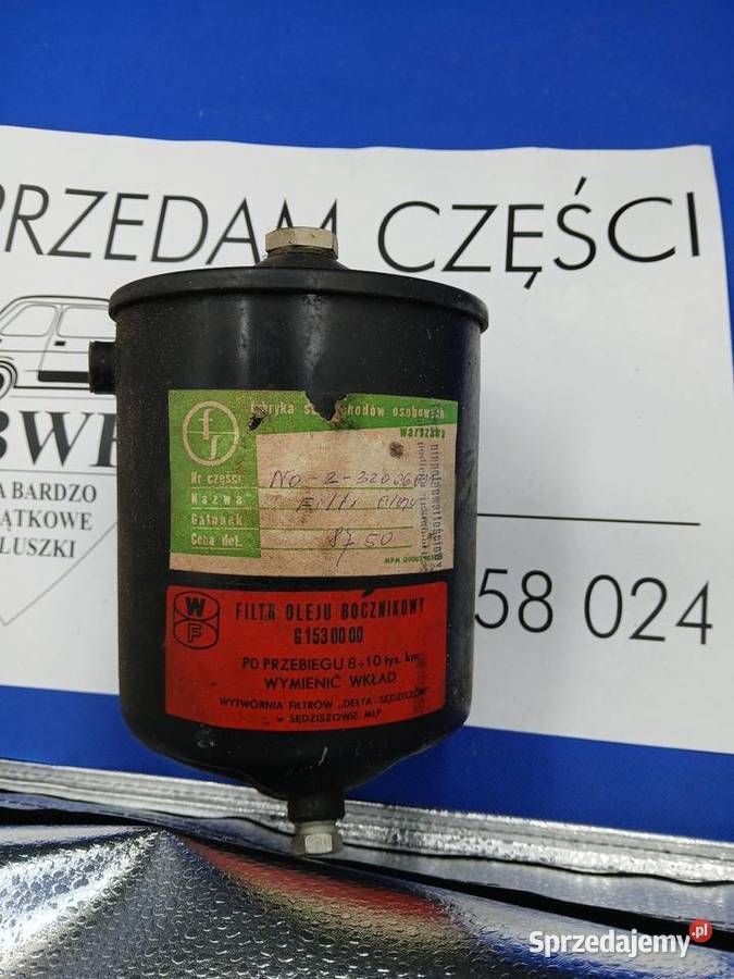 Obudowa filtra oleju z filtrem do FSO Warszawa Koluszki