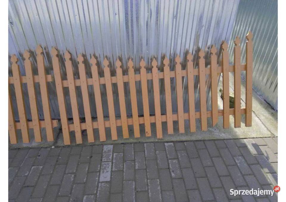 Płot przęsło dębowy dębowe dąb 37m 370 sztachety