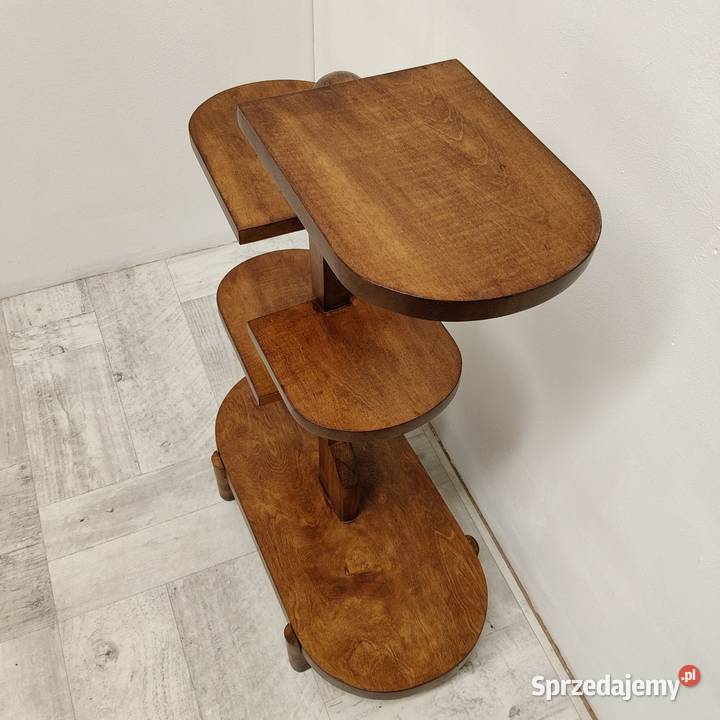 kwietnik art Deco podstawa pod kwiaty drewniana Radomsko