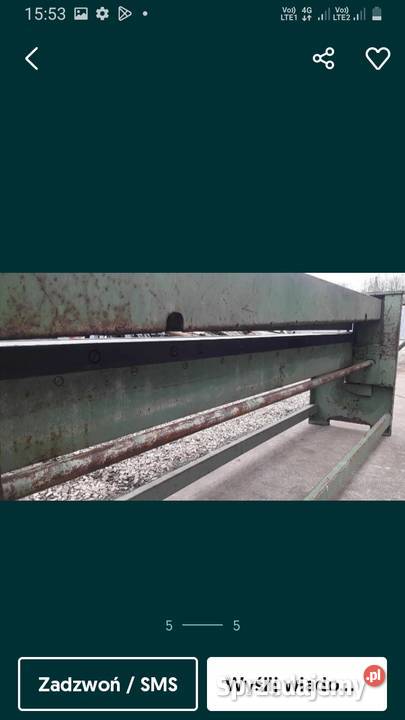 gilotyna ręczna mazanek 2500x1 Kraków