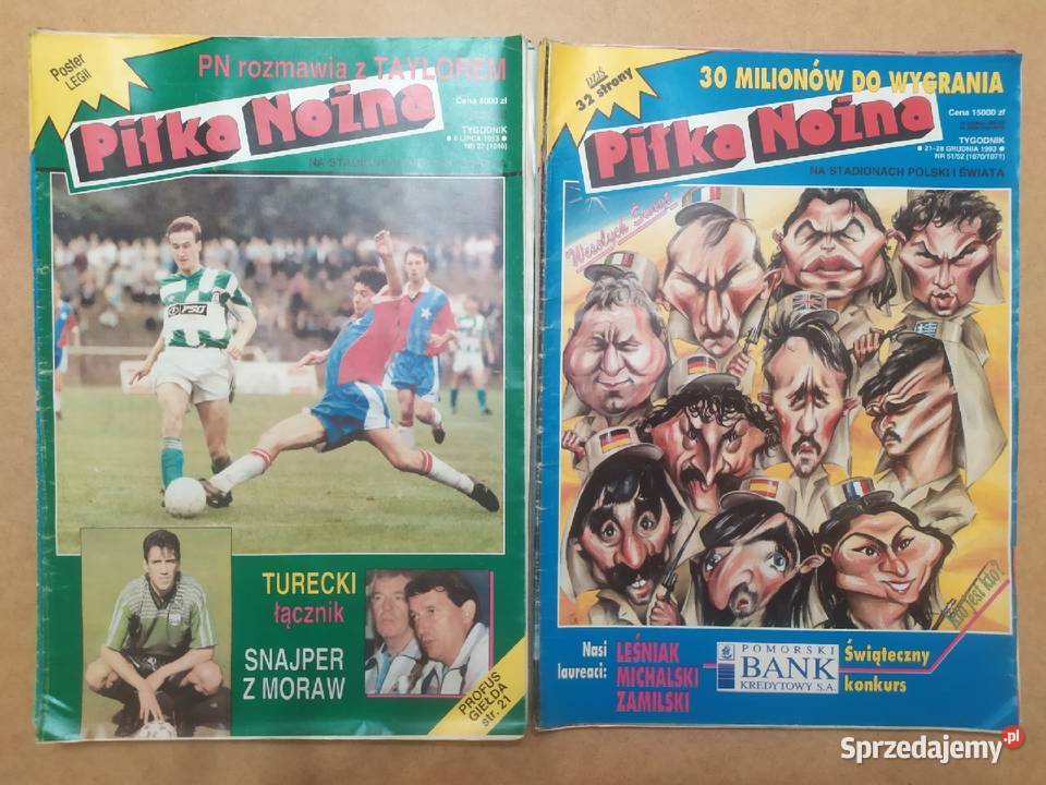 Tygodnik Piłka Nożna rocznik 1993 Kultura i Rozrywka łódzkie Łódź