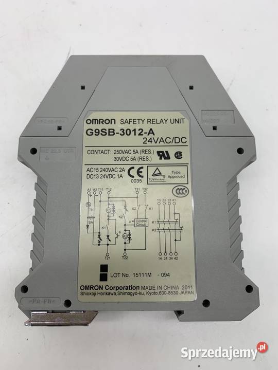 Omron G9SB3012A Przekaźnik bezpieczeństwa Used mazowieckie