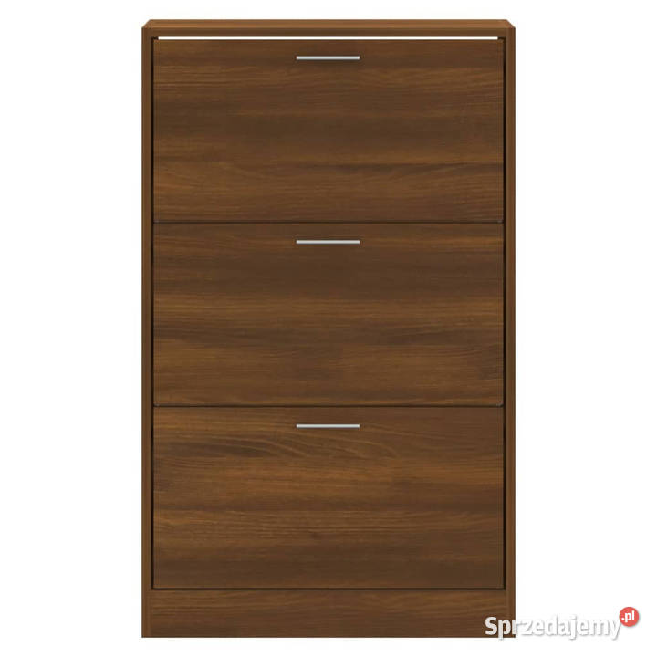 Półka na buty brązowy dąb 63x24x103 WM342557