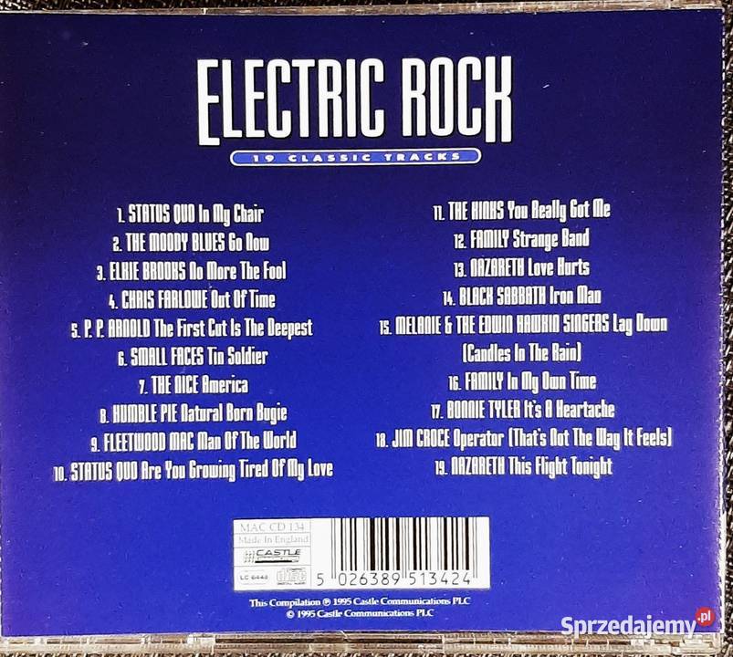 Super Album CD ELECTRIC ROCK 19 Classic traks 1 płyta Chorzów