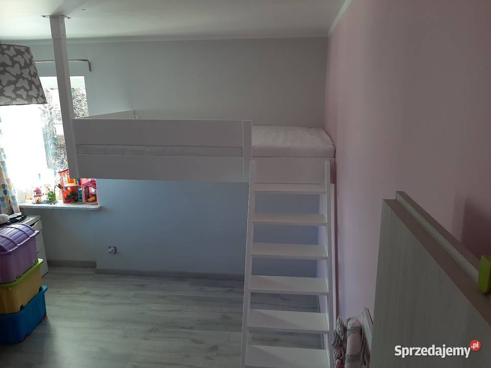 Łóżko na antresoli 120x200 lite drewno Poznań