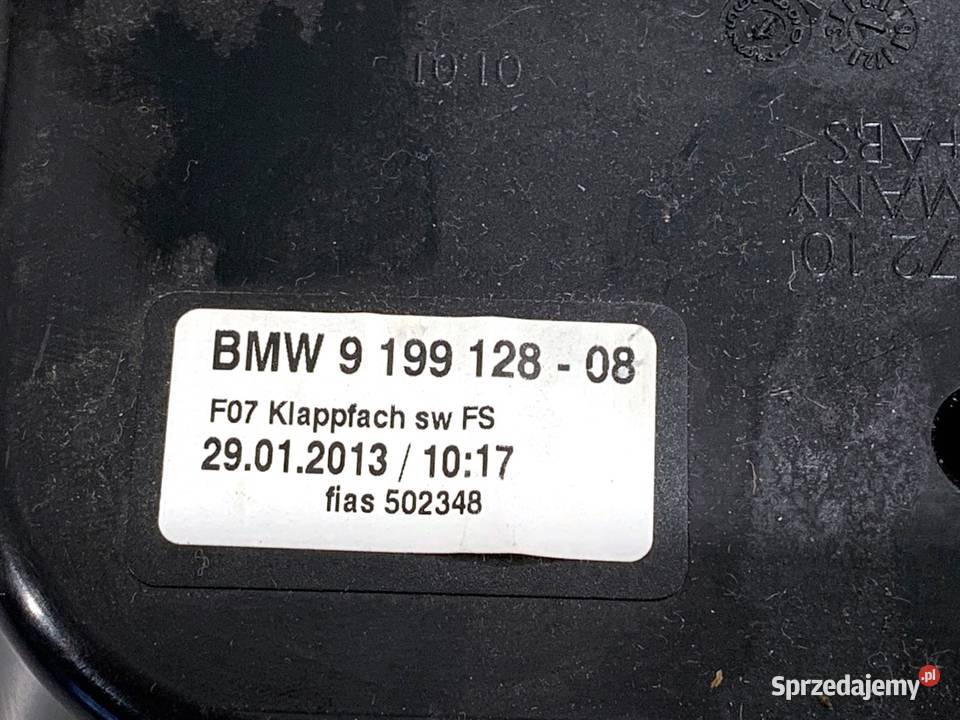 SCHOWEK KIEROWCY BMW F07 Hatchback 0917 9199128 Wyposażenie wnętrza podkarpackie