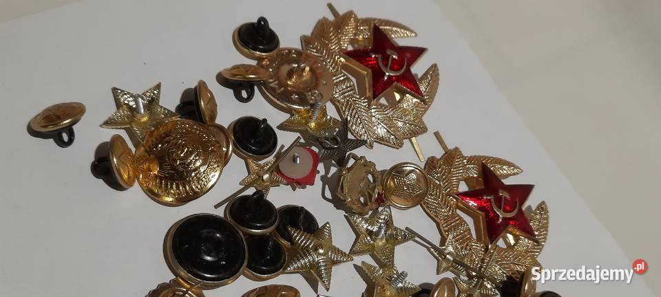 odznaczenia guziki ZSRR zestaw 5 n01 Warszawa