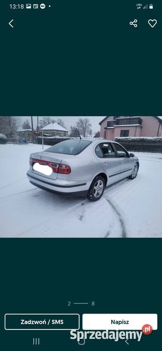 Seat Toledo 2 2001 16 benzyna SRwszystkie części wielkopolskie Turkowice