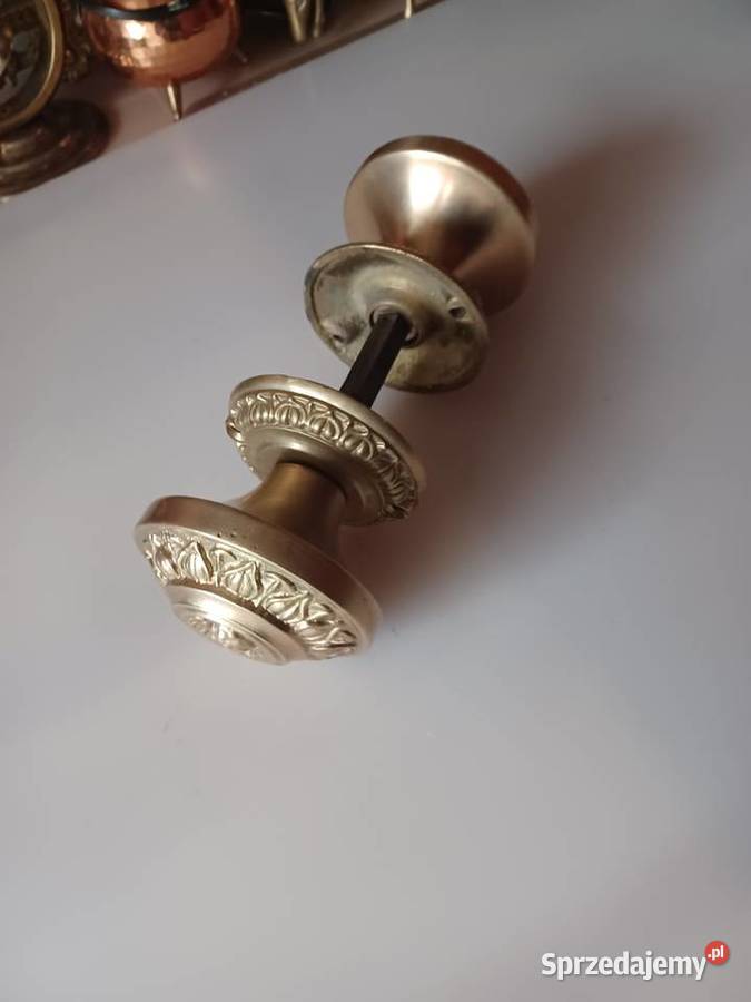Klamki gałki z rozetami Mosiądz Poznań