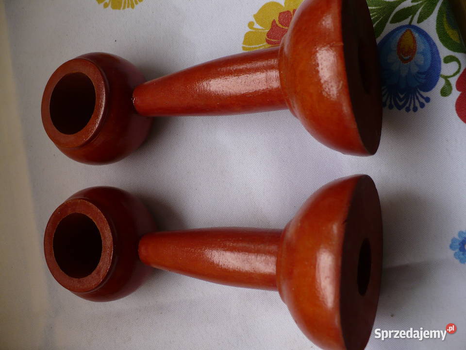 Wspornik Uchwyty do karniszy drewniane wielkopolskie Puszczykowo