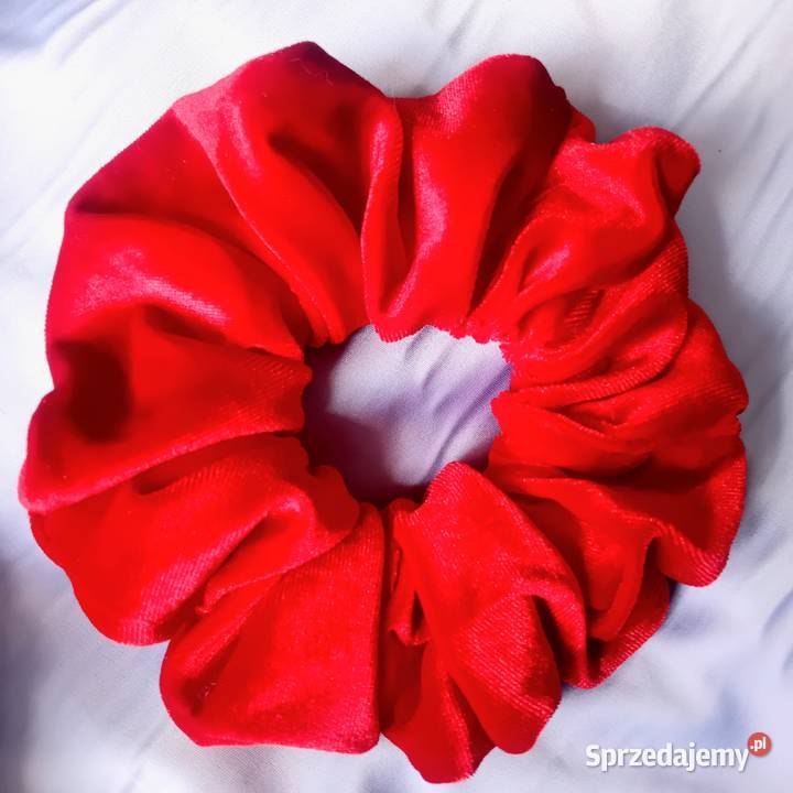 Modne frotki scrunchie welur aksamitnysatyna Bydgoszcz