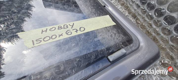HOBBY Oryginalna szyba ParaPress 1500x670 tył Rok produkcji 2002 dolnośląskie Świdnica