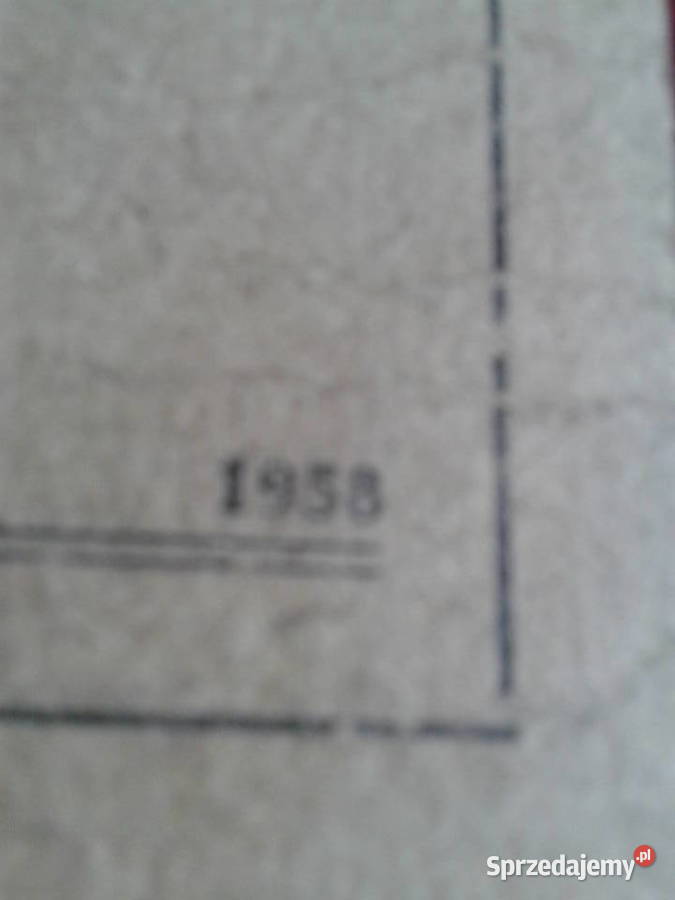 WFM ksiazeczka gwarancyjna 1958r oryginal Motoryzacja sprzedam