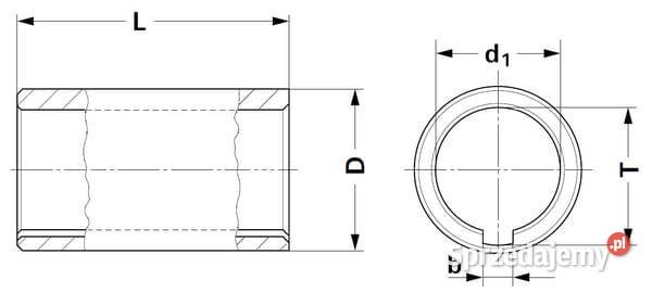 Tuleja profilowa 32 x 50 x 100 mm 6740175KR Kamionna