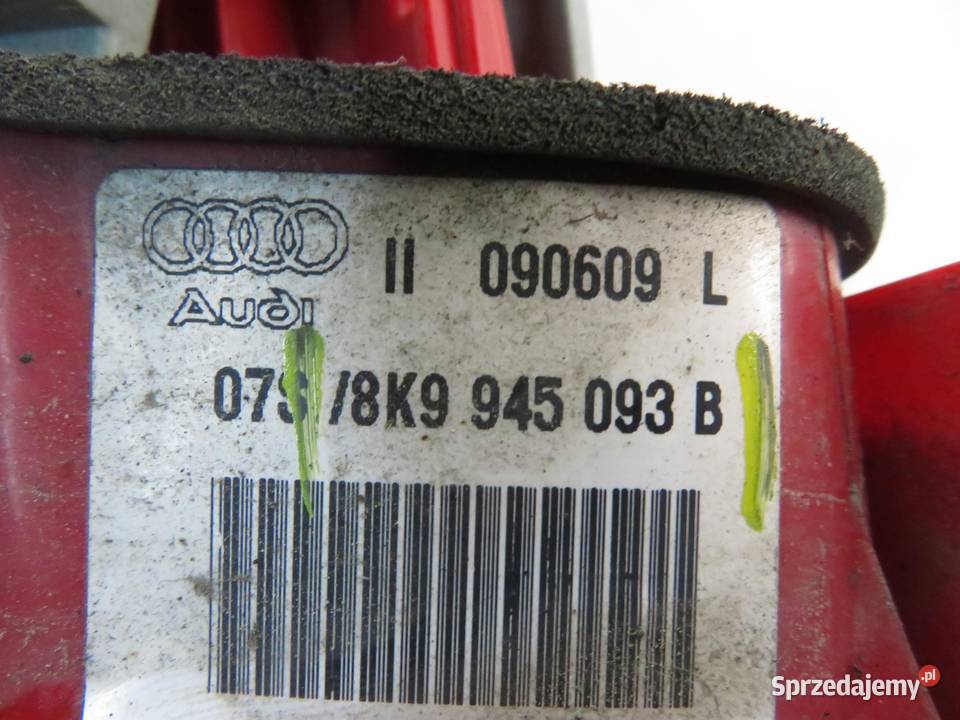 LAMPA LEWA TYLNA KLAPA AUDI A4 B8 Avant 20072015