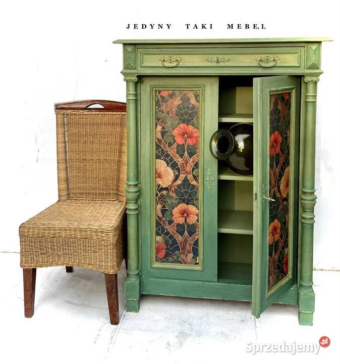 Komoda bieliźniarka vintage zielona shabby chic Komody podkarpackie Przeworsk sprzedam