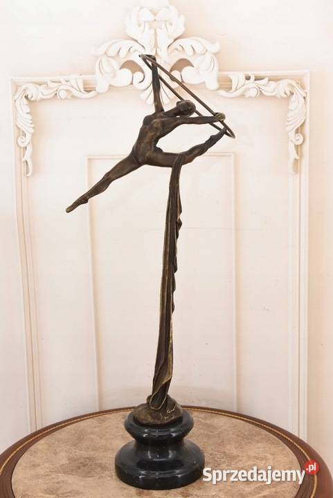 Tancerka Akrobatka z Kołem Figura Rzeźba z Brązu Kraków sprzedam