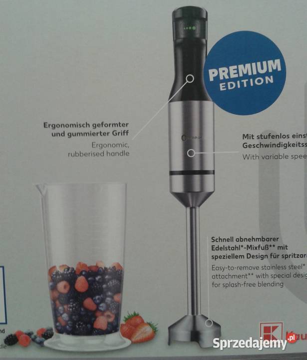 Blender ręczny PREMIUM 1000W Smart Speed bez Wołczyn