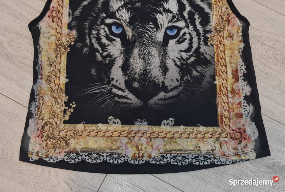Bluzka damska czerń Tygrys 38M Rozmiar 38(M) Łódź
