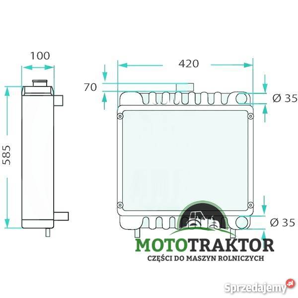 Chłodnica wody Fendt 303 304 305 306 307 308 309 Łążynek