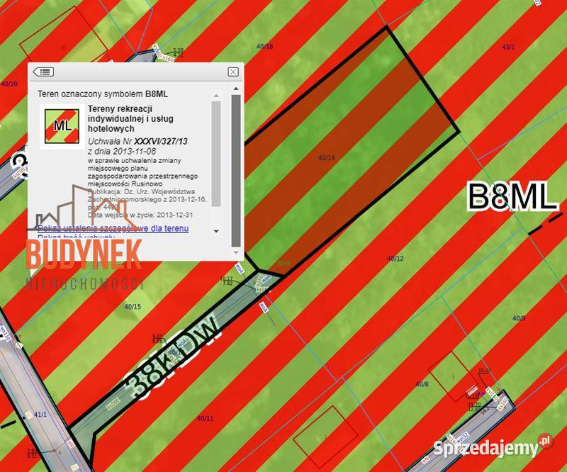 Działka budowlana Rusinowo sprzedam
