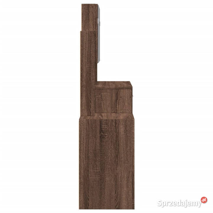 Toaletka z szafką brązowy dąb 80x35x132 WM848240 Toaletki Warszawa sprzedam