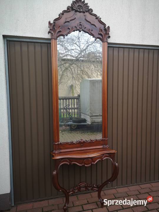 Duże Lustro Ludwik Filip Machoń XIX Wiek wielkopolskie Swarzędz