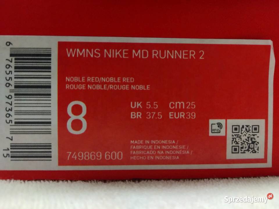 Buty damskie Nike wmns md Runner 2 noble red