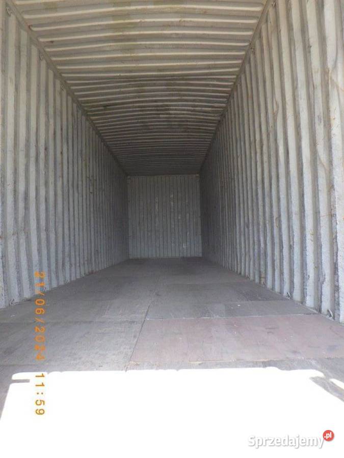 Kontener morski 40HC 12 m wysoki szczelny