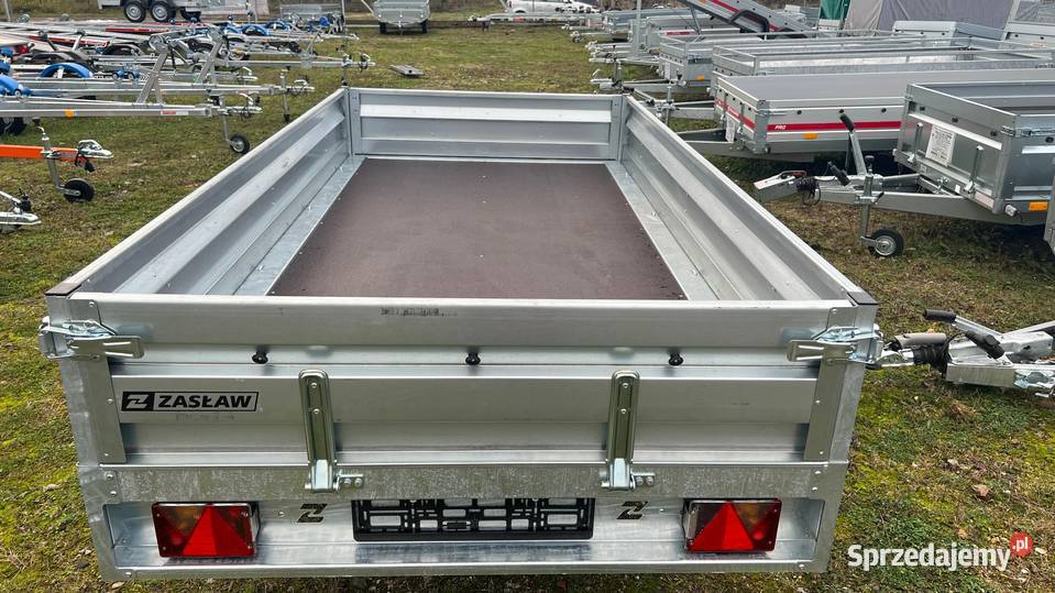 Przyczepa tandem z kołami pod spodem ZASŁAW Piła