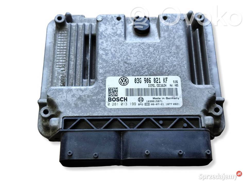 VW Touran I 20TDI STEROWNIK KOMPUTER SILNIKA ECU Czujniki i sterowniki