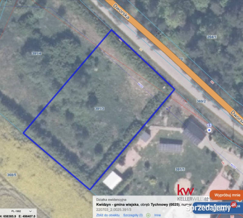 Działka Tychnowy 1450m2 Sprzedaż