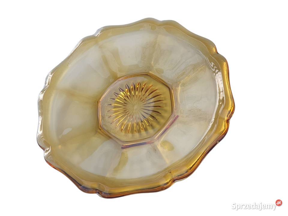 Stara szklana patera talerz misa ozdobna w Cieszyn