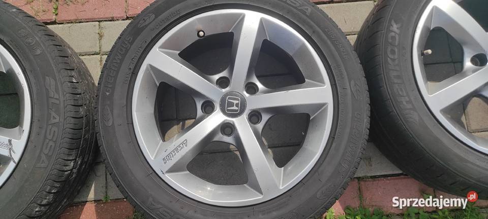 4 koła aluminium opony lato 20555 r16 5x114 64mm Części Będzino