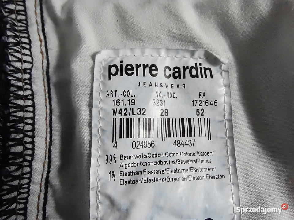 Męskie Jeansy PIERRE CARDIN Model Lyon Modern Odzież i bielizna męska