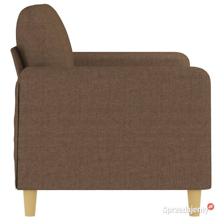 Sofa 2osobowa brązowa 120 tapicerowana tkaniną Warszawa