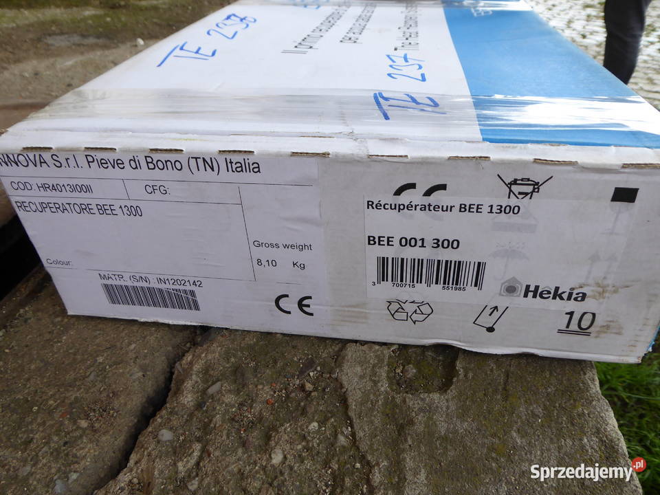 INNOVA BEE 1300 REKUPERATOR WODY CIEPLEJ Branice