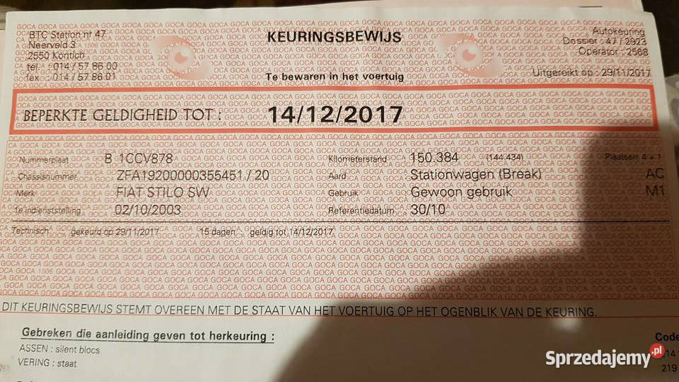 19 Jtd 80 Przebieg179 Stilo Tomaszów Mazowiecki sprzedam