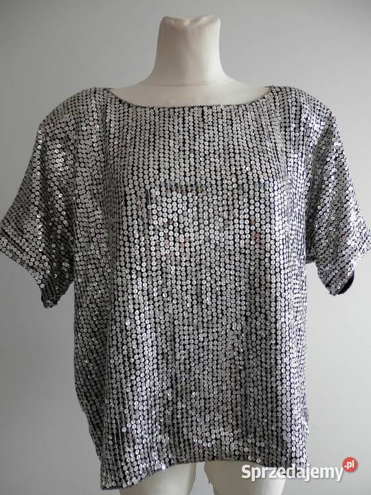 Bluzka Jedwabna 100 Naturalny Jedwab Wieczorowa krótki podlaskie Łomża